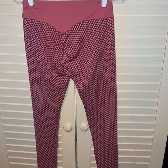 Blue Bubble Scrunch Butt Gym Leggings - Picture 3 of 4